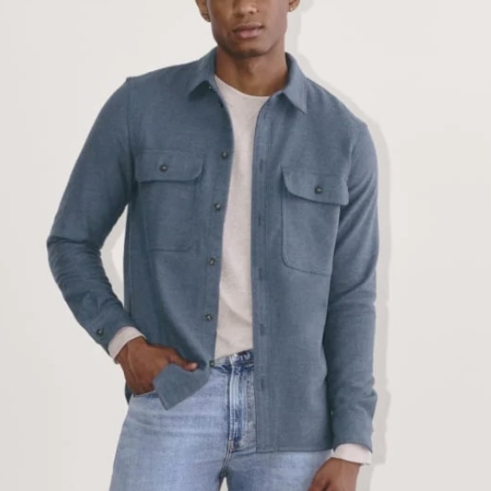 Everlane Men's  Blue Shirt/ Jacket Sz.L